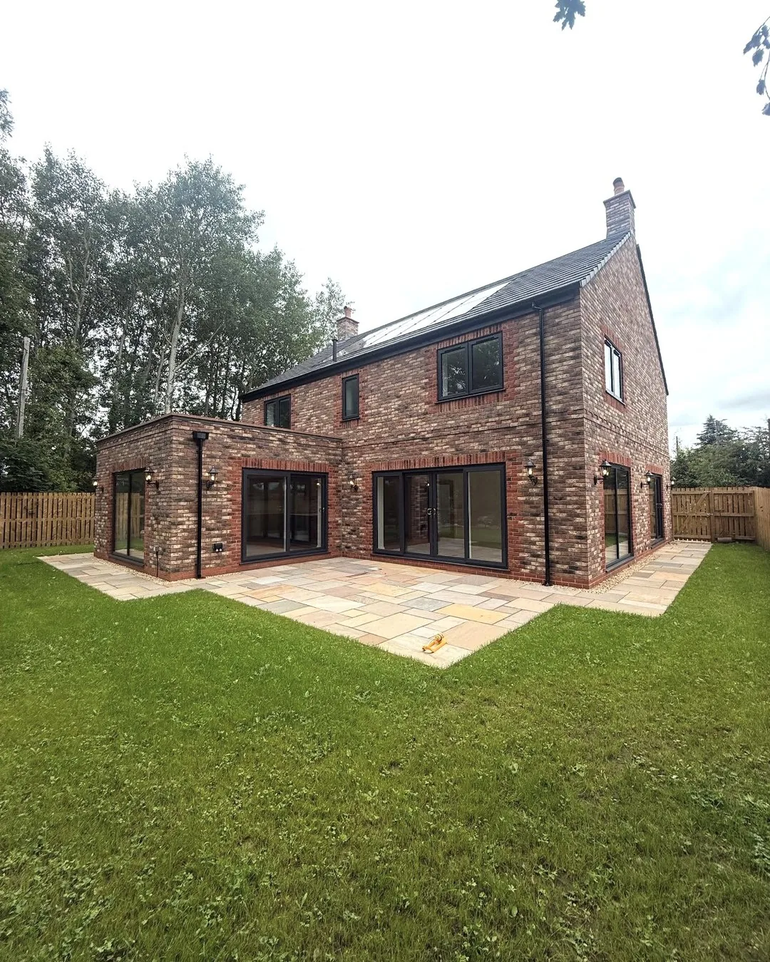 Completed electrical installation on a brick new build near Carlisle